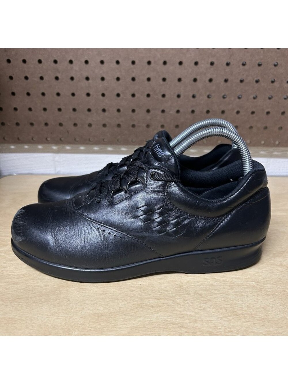 SAS Free Time Black Leather Women’s Sneakers Shoes Size 8.5 M